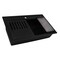 Ruvati 31-inch epiCube Granite Composite Workstation Matte Black Drop-in Topmount Kitchen Sink RVG1631BK - alternate 6